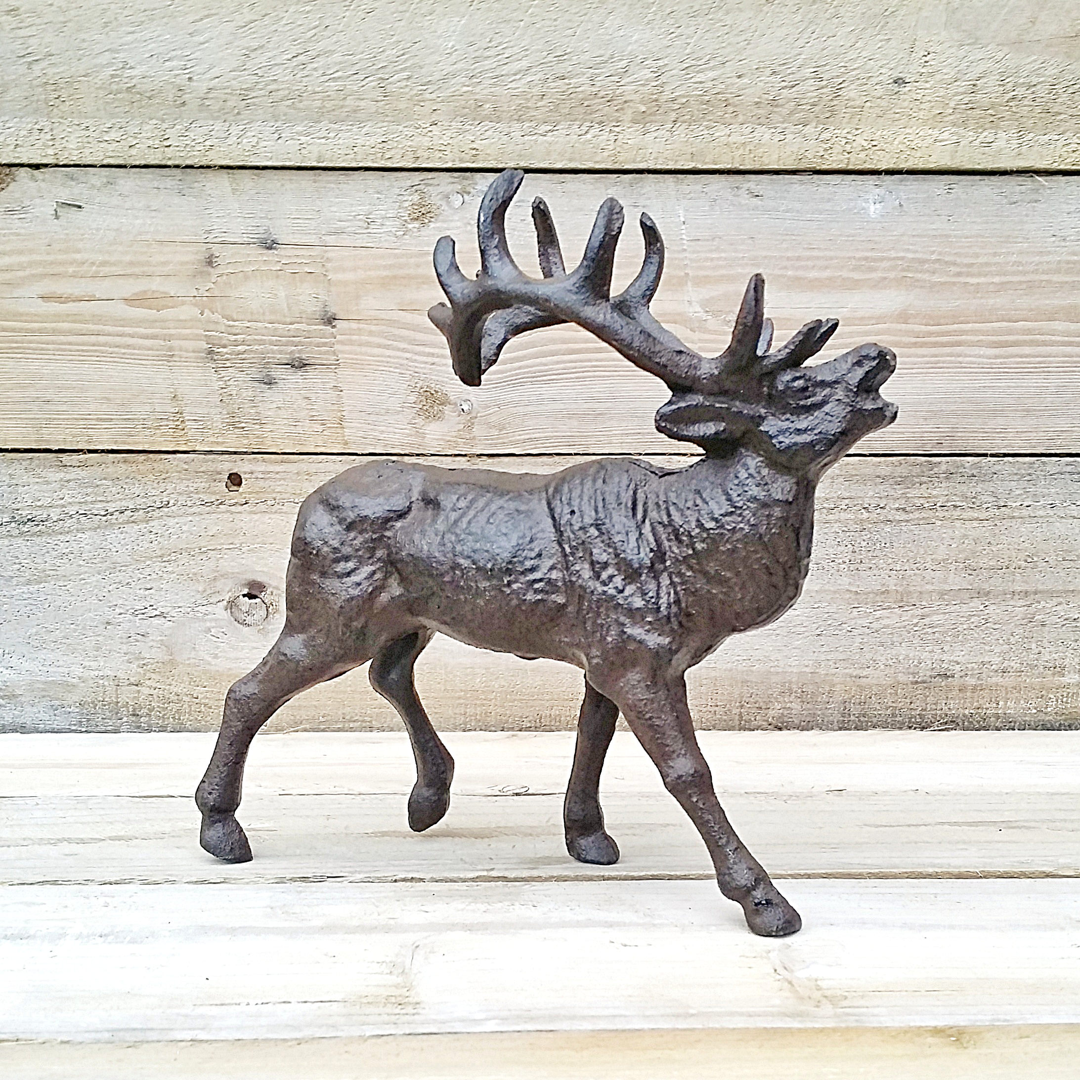 rustic deer figurines